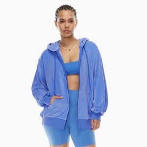 NWT TNA
Towel Terry Boyfriend Zip Hoodie